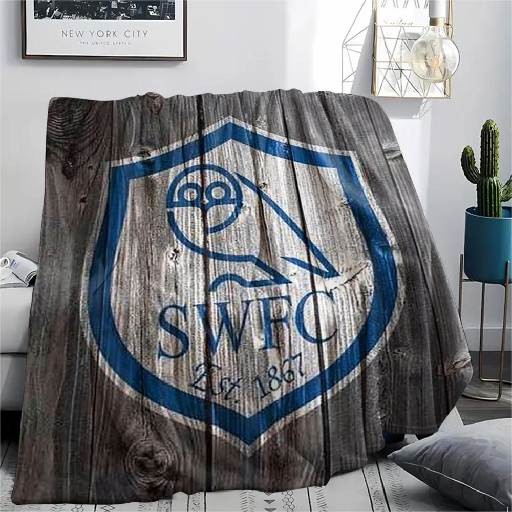 1PC Sheffield Wednesday Football Club Patterned Flannel Blanket Suitable For All Seasons for Home Decor Warmth and Comfort Gifts Holiday Present