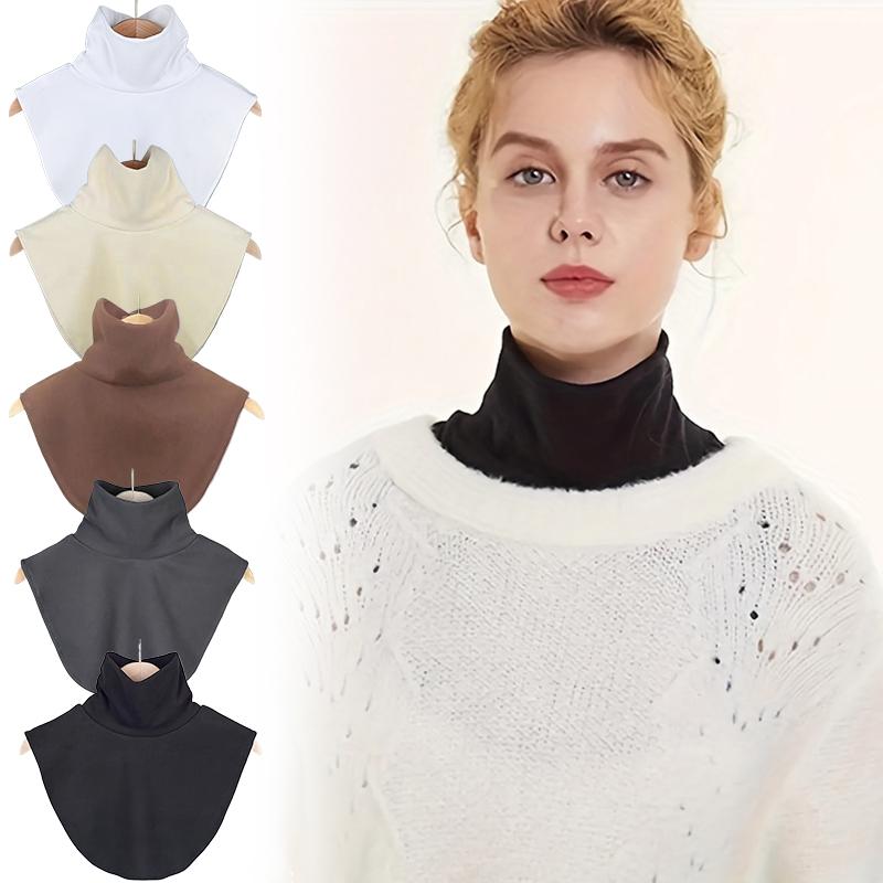 1 шт. Защита шеи Внутреннее белье Ложный воротник Мягкий Высокий воротник Декоративный воротник Шарф Накидка Приятный к коже Немецкий вельвет Теплый