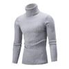 Men's Knitted Sweater Autumn and Winter European and American Turtleneck Twist Bottoming Sweater Men's