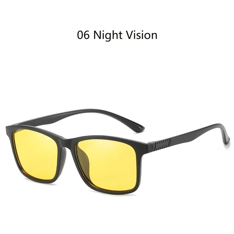 Ultra Light Sunglasses Men  Frame Polarized Driving Rectangle Vintage Glasses Luxury Brand Designer Glasses Man Uv400 No Box