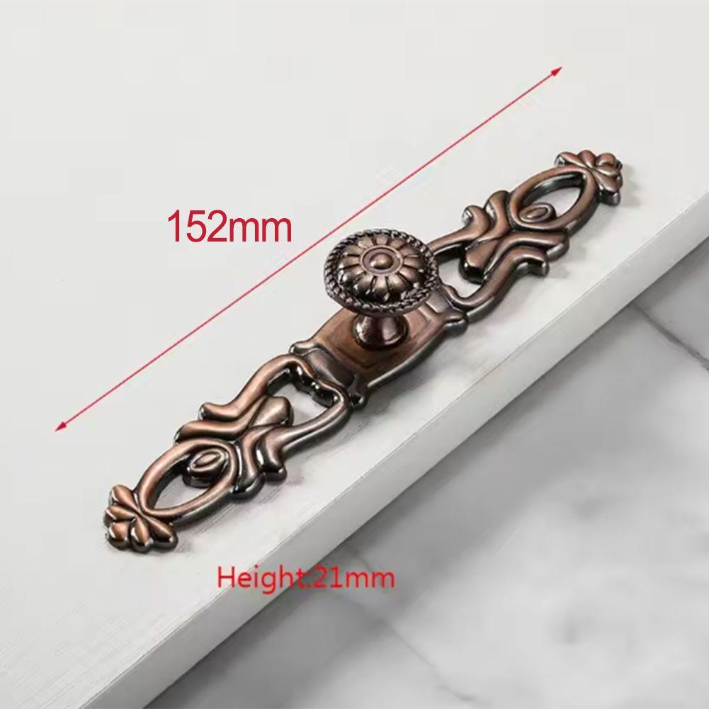 Retro Cabinet Pulls Vintage Red Bronze Door Handles Kitchens Furniture Door Handles Wardrobe Drawers Knobs Furniture Hardware