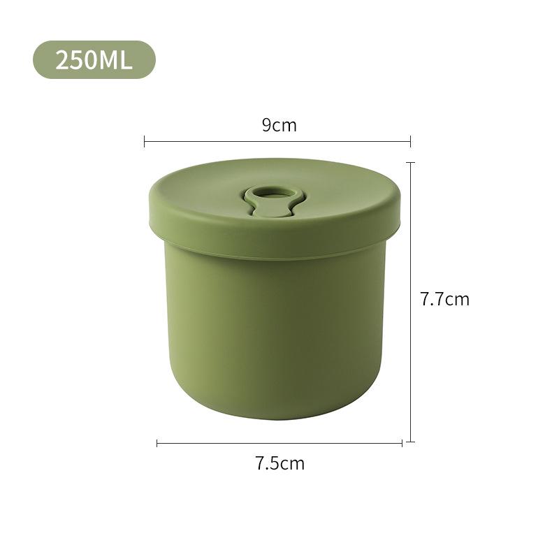 Силиконовый ланч-бокс с 3 отделениями и крышкой, безопасный для микроволновой печи, для офисных работников и студентов, контейнер для еды с сохранением свежести