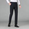 Fengxun Men's Spring/Summer Slim Straight Business Casual Pants