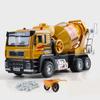1/40 Scale Diecast Alloy Electric Mixer Car Model Metal Heavy Cement Mixe Truck Vehicles Car Model Sound and Light Childrens Toys Gift