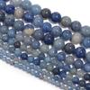 Blue Aventurine Stone Beads 15" Strand 4 6 8 10 12 MM Beads for Bracelets Jewelry Making Fashion Accessories