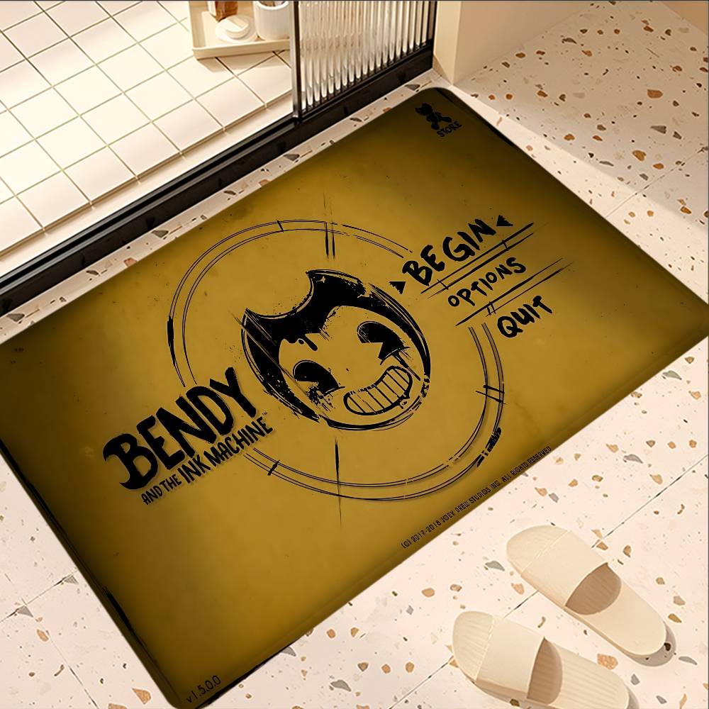 Horror Game B-Bendy and the Ink Machine Entrance Door Mat Nordic Style Bedroom Living Room Doormat Home Balcony Anti-Slip Modern