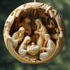 Acrylic Painted Nativity Pendant Decoration Home Decor New Christmas Tree Ornaments