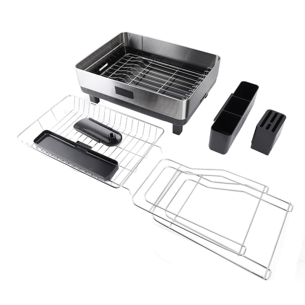 Сушилка для посуды из нержавеющей стали, устойчивая к высоким температурам, легко моется, экономит место