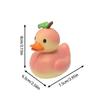 1PC Fun Strawberry Duck,Pineapple Duck Home Decorations,Handmade Resin Decorations,Cute Cartoon Style Fruit Duck Figurine