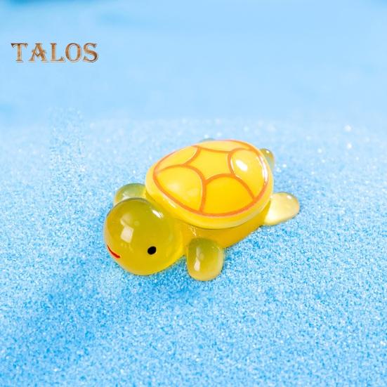 10/30 шт. красочная мини-фигурка черепахи, светящаяся в темноте, крошечное украшение в виде черепахи, миниатюрная статуэтка животного, настольное украшение, сувениры для вечеринки