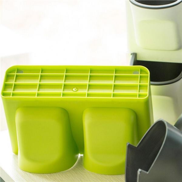 Горшок для живой стены из переработанного пластика Самополивная вертикальная садовая система (зеленая)