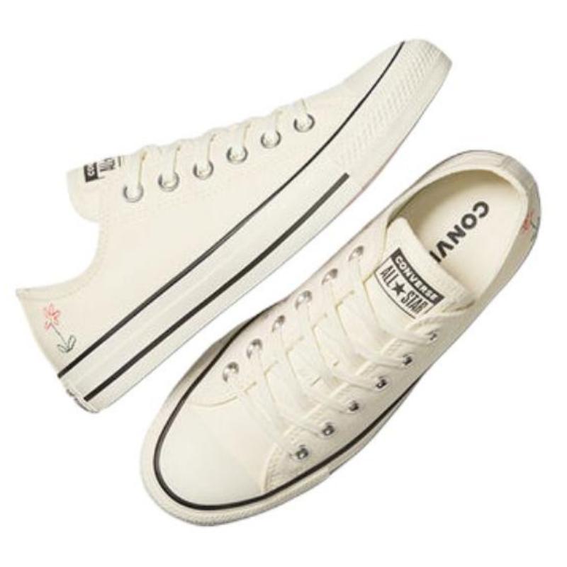 Converse Chuck Taylor All Star Нескользящие Легкие Эспадрильи с Низким Верхом Женские Белые и Черные