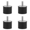 4PCS Anti Vibration Rubber Bobbin Mount Isolator Anti Shock Vibration Absorber (VE40*30 M8*23)