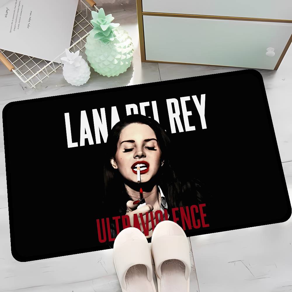 Singer L-Lana D-Del R-Rey Floor Mat Rectangle Anti-slip Home Soft Badmat Front Door Indoor Outdoor Mat Hotel Decor Mat