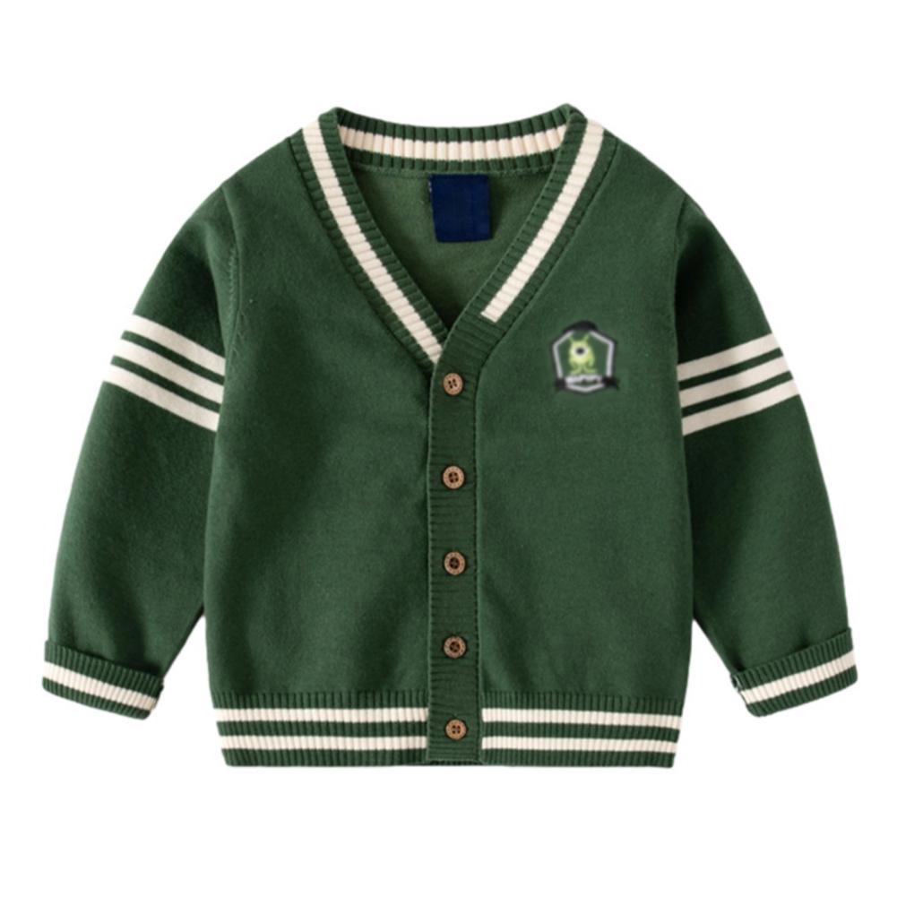 Детский вязаный свитер в стиле академии, кардиган на пуговицах