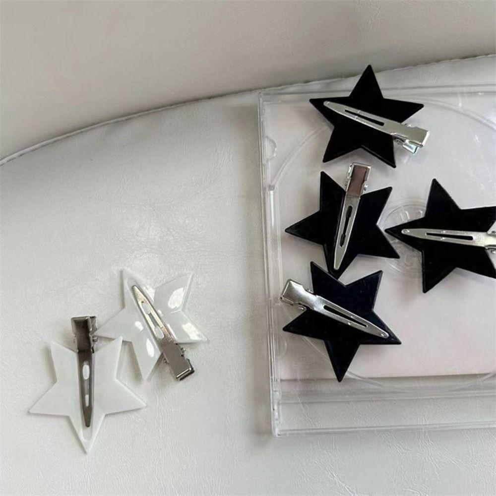 Clips For Women Seamless Duckbill Clips Hair Barrettes Korean Style Hairpins Pentagram Hair Clips