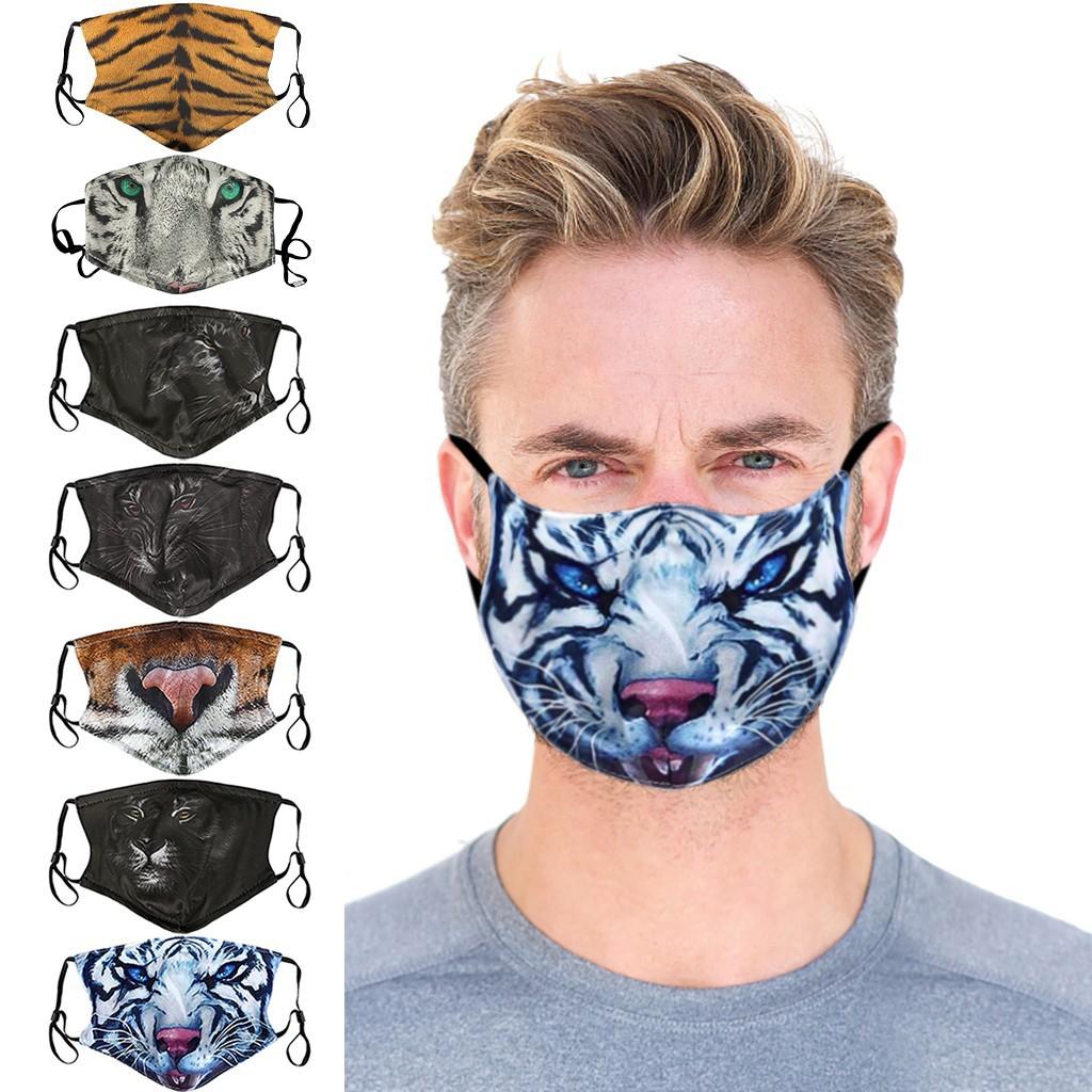 Adult Breathable Printing Rope Dust-proof Washable Face Mask