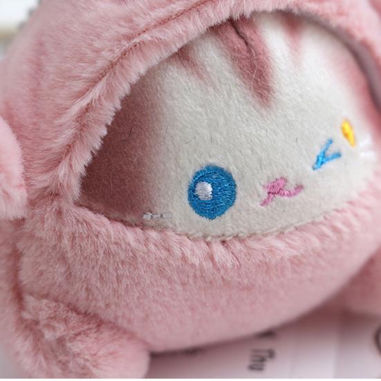 Кошка, плюшевый кролик, медведь с цепочкой из бисера, игрушка-панда, одежда, чучело, плюшевая кукла, брелок «сделай сам», кулон