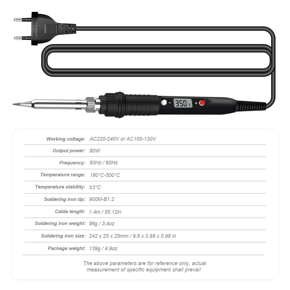 JCD 80 Вт губка для паяльника профессиональная жестяная электрическая губка для хлеба с регулируемой температурой 220 В бессвинцовые сварочные инструменты для ремонта