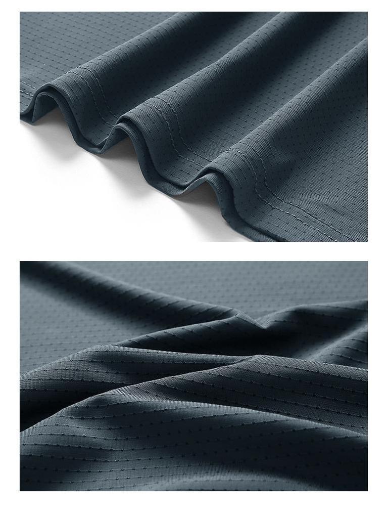 Men's Plus Size Quick-Dry Ice Silk Sports T-Shirt - Breathable, Loose Fit, Short-Sleeve