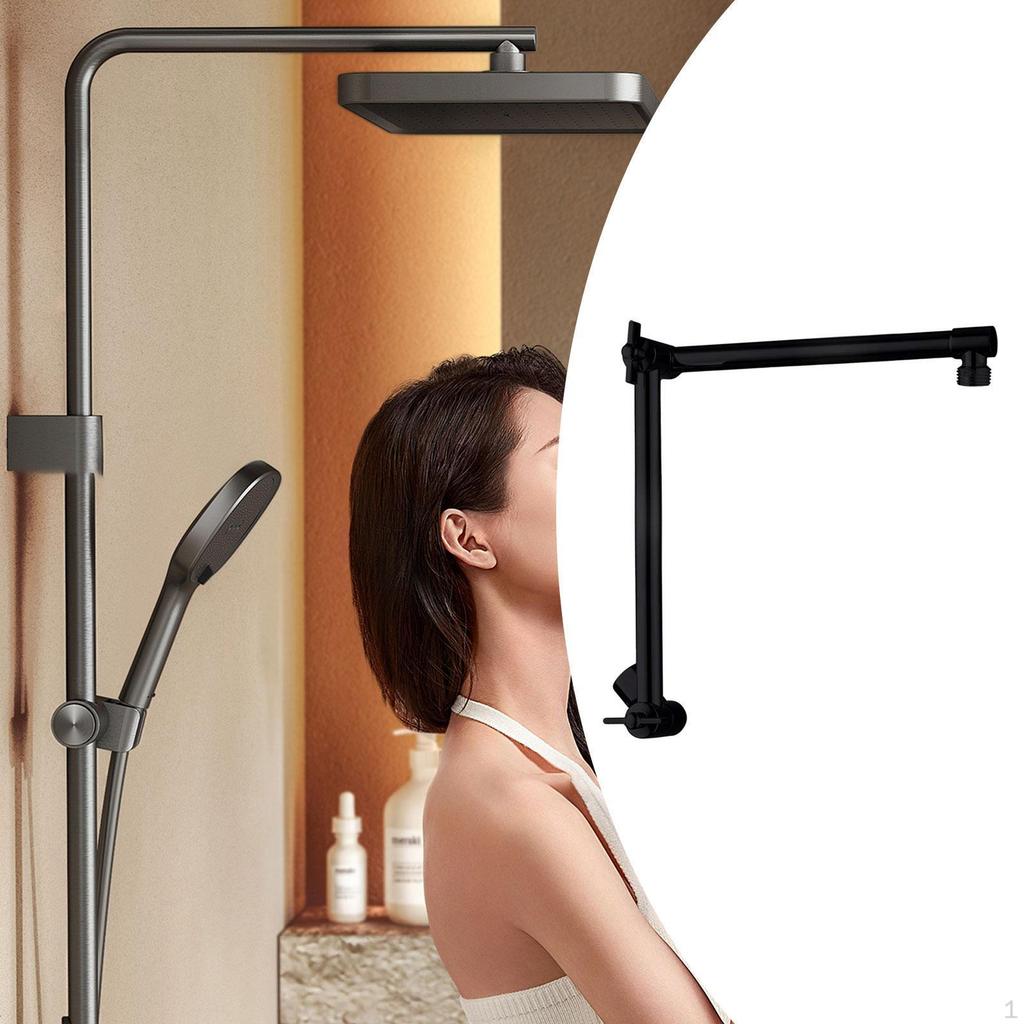 Удлинитель для душа для ванны 18 дюймов, удлинитель головки, аксессуар для модернизации, регулировка высоты/угла, простая сборка