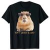 Funny Dont Worry Be Capy Capybara 3d Print Mens T-shirt Retro Tops Round Neck Short-Sleeve Fashion Tshirt Casual Capybaras Lover T-shirts