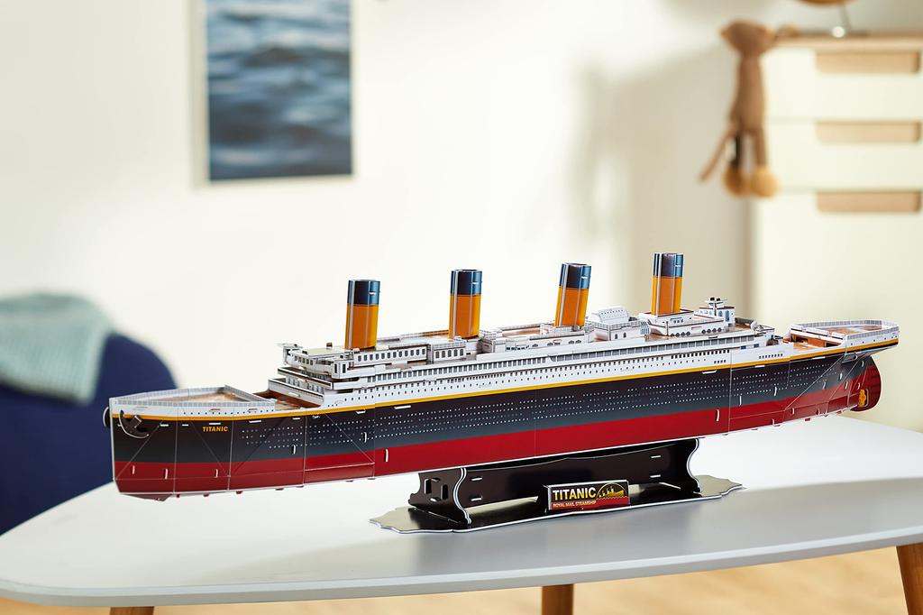 113 Piece 3D Jigsaw Puzzle Made by CubicFin 3D Puzzle by CubicFun Titanic, [item]