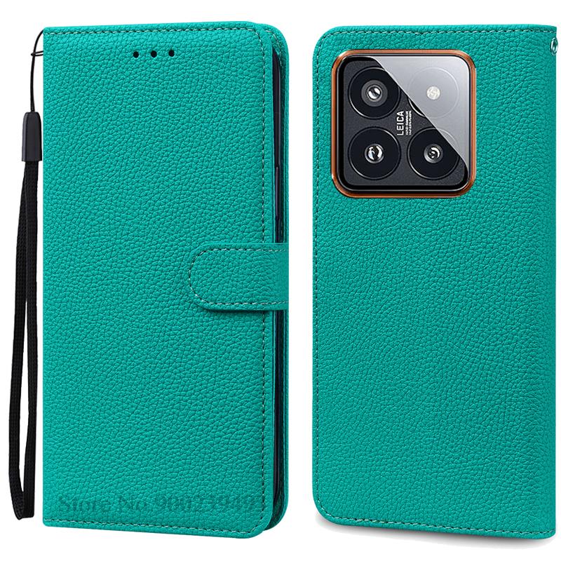 Чехол Mi 14 Mi14 Xiaomi14 Pro для Xiaomi 14, кожаный чехол-кошелек, флип-чехол для Xiaomi 14 Pro, чехол-коробка для Xiaomi Mi 14, чехлы