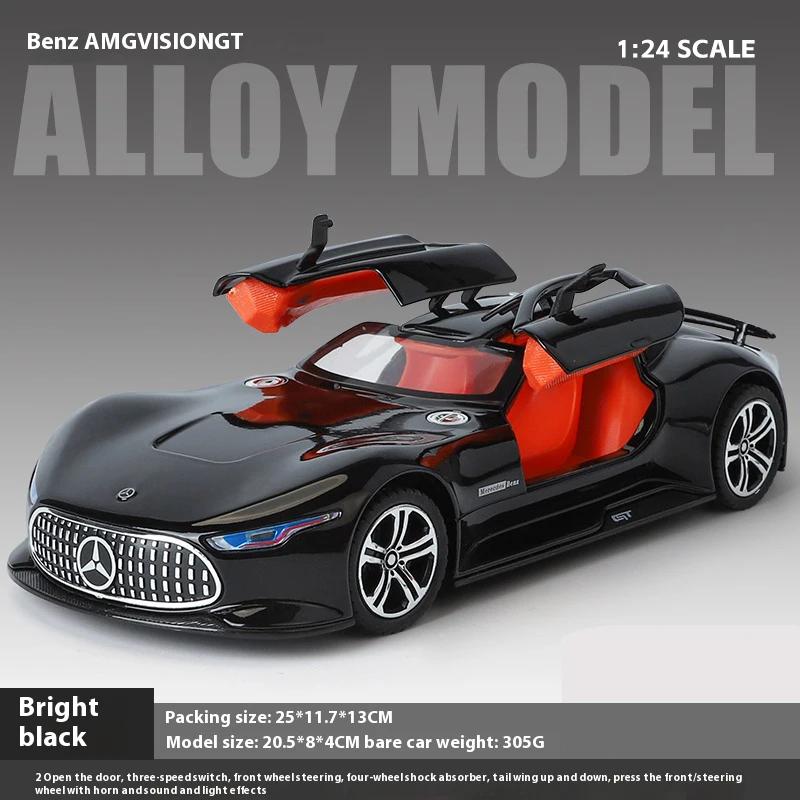 1/24 Mercedes-Benz AMG Vision GT Concept Спортивный автомобиль Сплав Металл Литой Модель автомобиля Домашнее украшение Коллекция Подарки C353