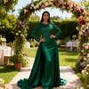 Sequin Sheer Mesh Long Sleeve Maxi Dress for Women Flowy Glitter A-line Long Dress Formal Cocktail Evening Gown