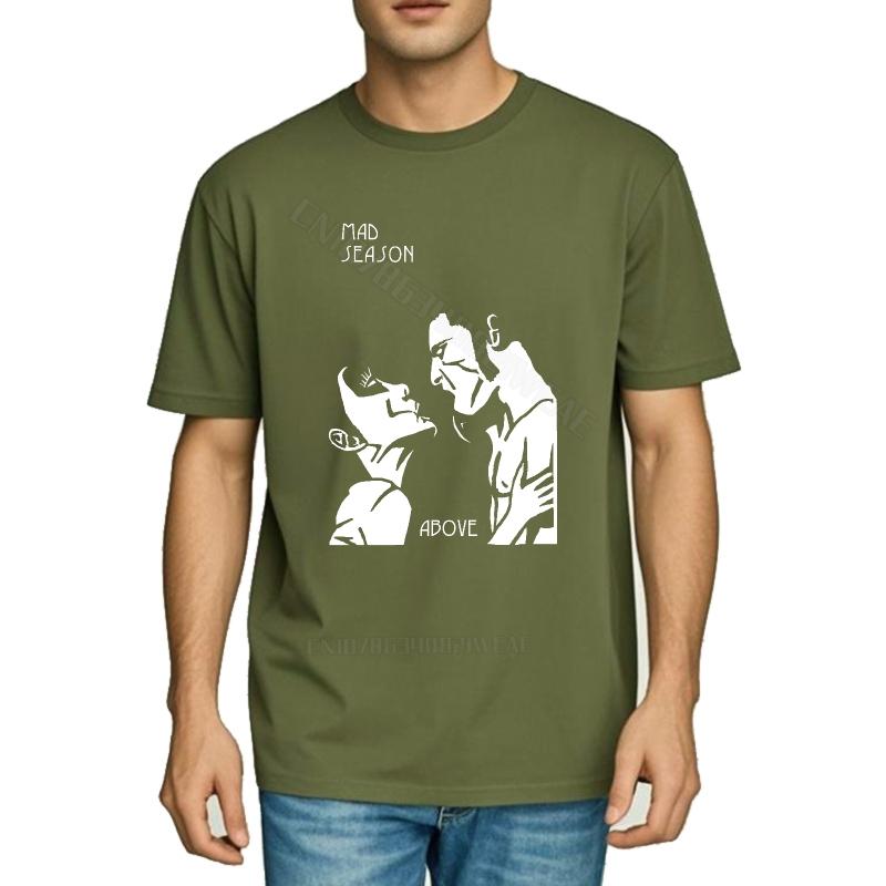 Футболка Винтажная футболка для унисекс Mad Season Любовь Арт-принт Дышащая Новые футболки Ретро Однотонная футболка Винтажная