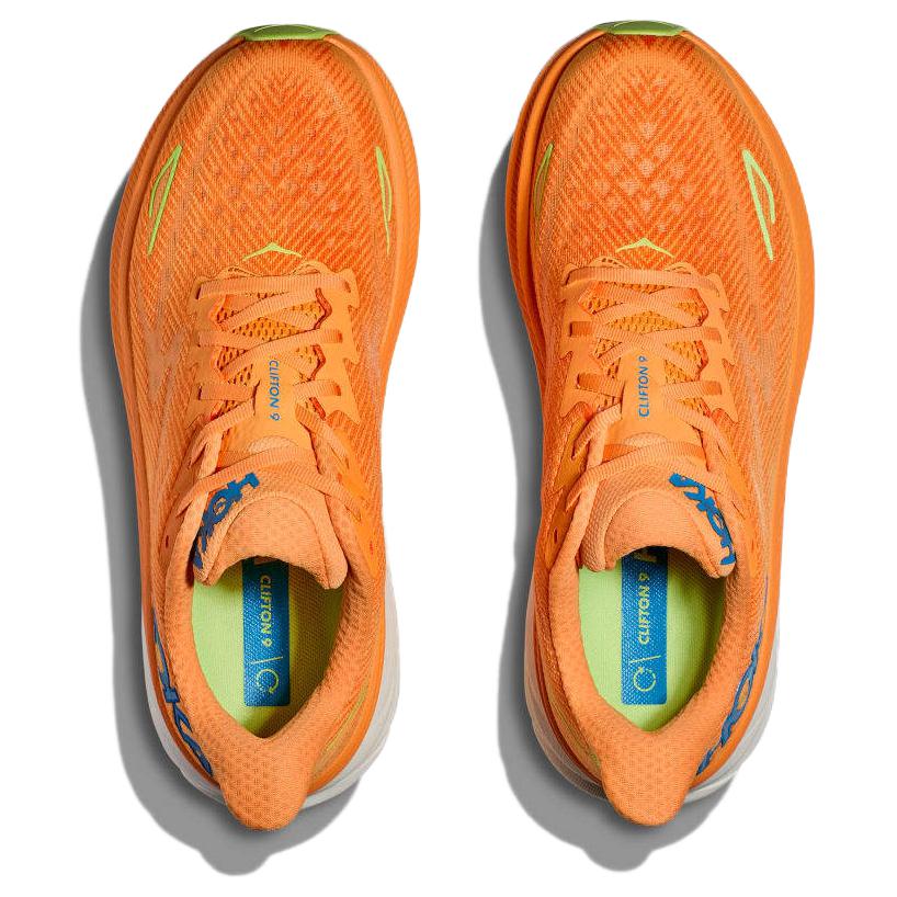 HOKA One One Clifton 9 Solar Flare Lettuce Men Sneakers 1127895-SLRL