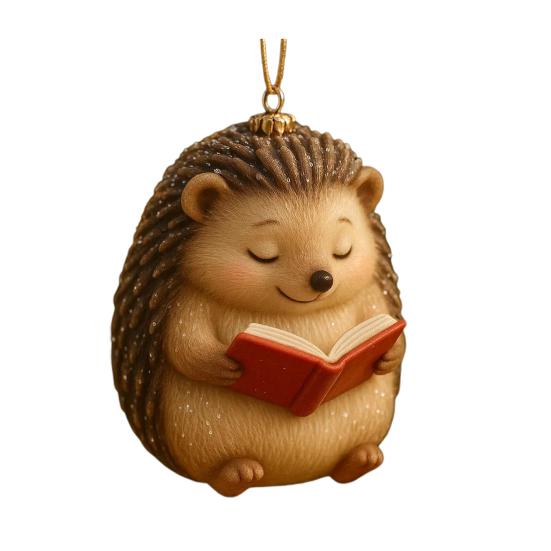 Любитель Книг Животное Орнамент 2D Акриловая Птица/Еж/Кролик/Сова/Белка Читающий Орнамент Лесной Читатель Подвесной Кулон Подарок