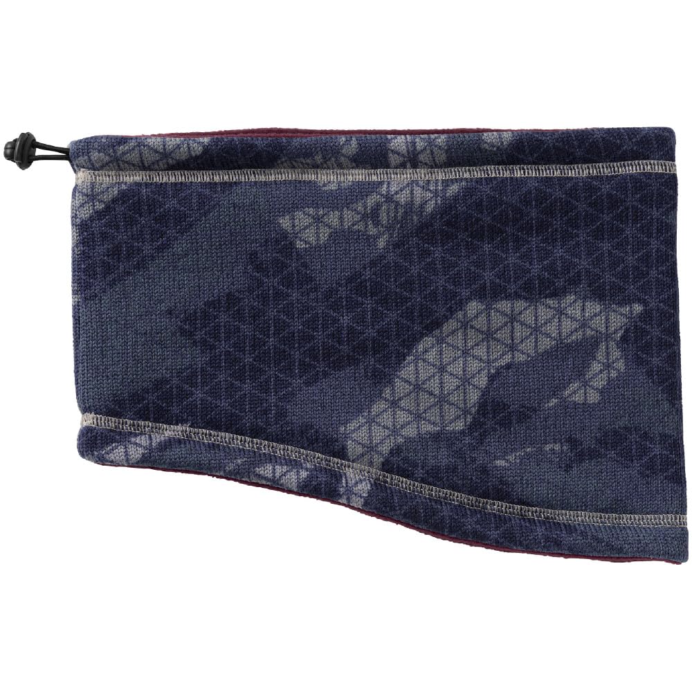 Mizuno Training Wear Reversible Neck Cold Weather Gray Stone X Rumba Free Size Warmer, Fleece, 32JYB700, Red,