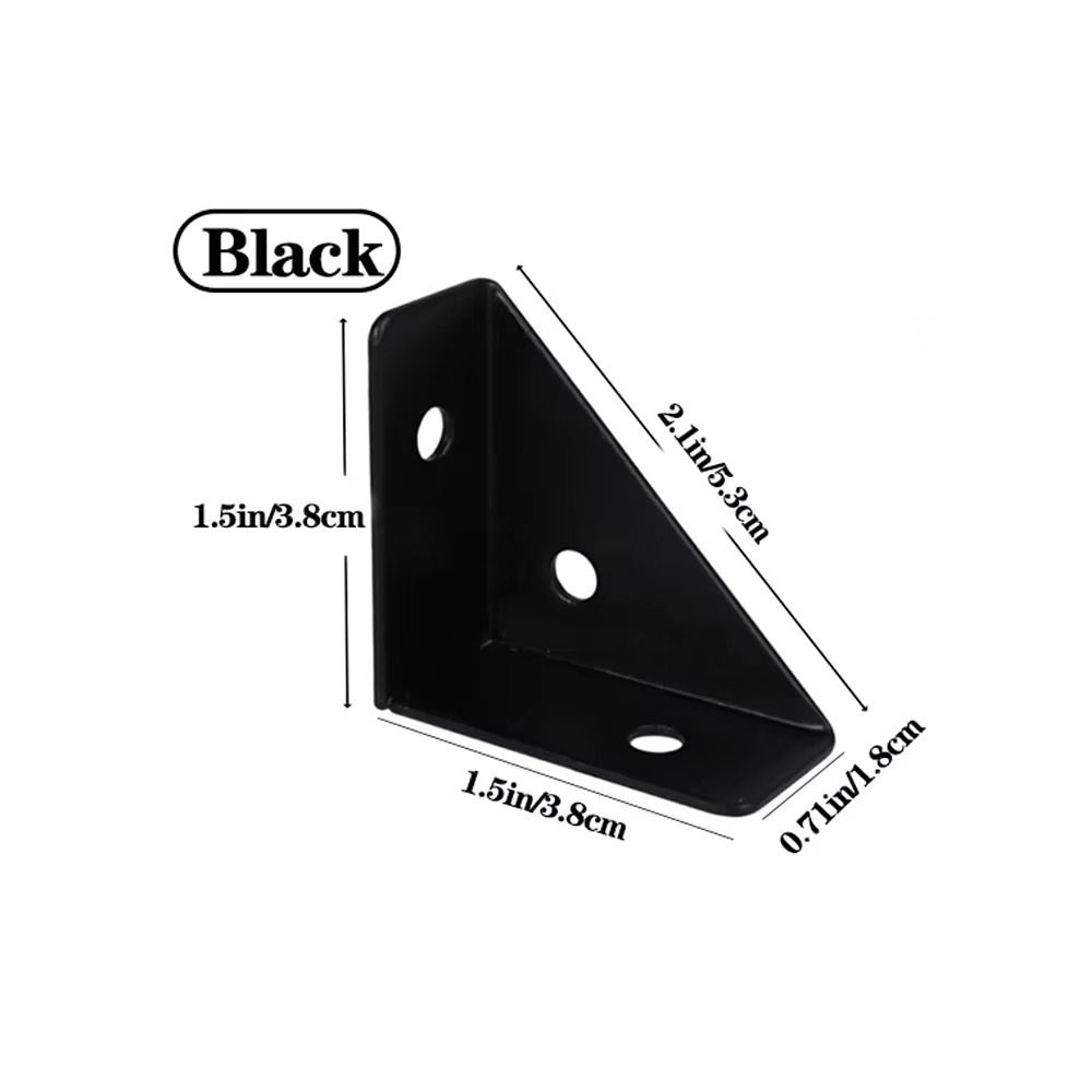 8pcs Heavy Duty Steel Right Triangular Angle Thicken Support Corner Stand Furniture Hardware