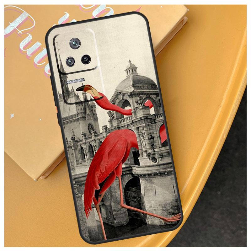 Flamingo Bird Funda For Xiaomi 17 Pro Max 15 14 Ultra 13T 14T 15T POCO X7 Pro X5 X6 F6 F5 F7 F8 Ultra Case