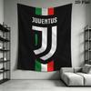 Juventus FC Wall Tapestry Aesthetic Wall Hanging Printed Fabric Blanket Decorative Tapestries for Bedroom Living Room Home Decor