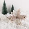 20cm Christmas Flowers Colorful Christmas Tree Pendant Glitter Christmas Hanging Ornament  Navidad