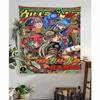 JoJos Bizarre Adventure Retro Anime Cartoon Tapestry Art Science Fiction Room Home Decor Wall Hanging Sheets