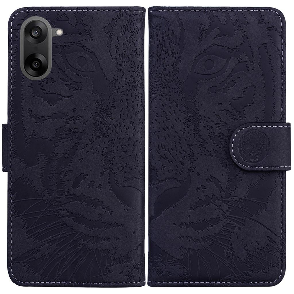 For OnePlus Nord CE5 5G Case Tiger Imprint Leather Wallet Phone Cover