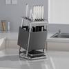Stable Stainless Steel Knives Holder Large Capacity Cutlery Organizer  Kitchenware