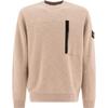 Plain Logo Crew Neck Pullover Long Sleeve Sweatshirt Men Sweatshirt Sand 811565338-V0094