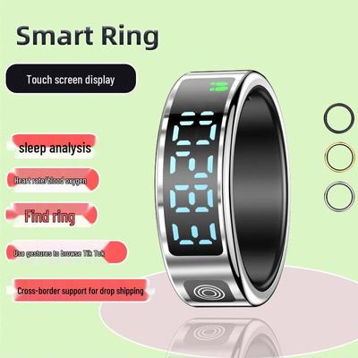Умное кольцо - Монитор сердечного ритма, кислорода в крови, упражнений и сна