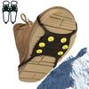 Снегоступы для льда, резиновые шипы, скользящие кошки с 10 шипами, эластичная обувь
