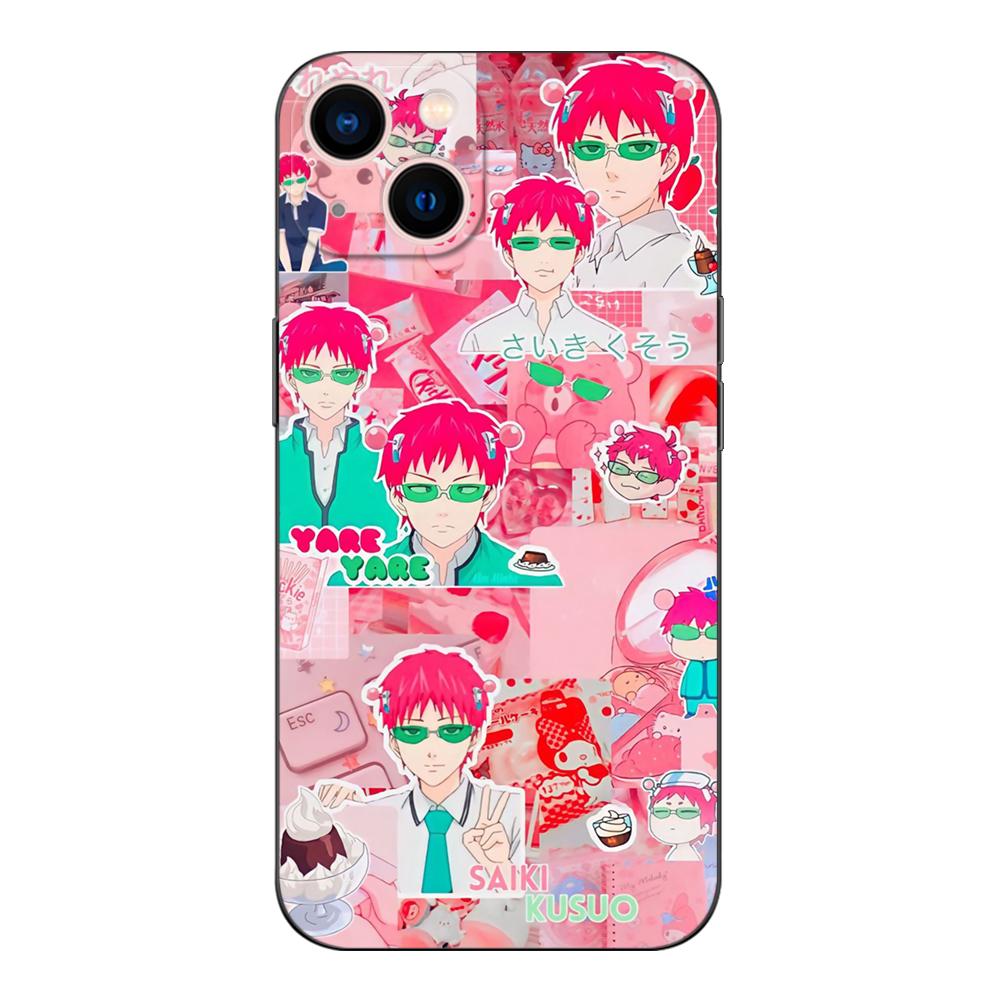 Черный чехол Tpu для OPPO A16 A16S A55 A94 F17 F19 Pro Reno 4 5 Lite 6 4G 5G saiki kusuo обои