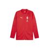 Puma X Тренировочная куртка коллаборации AC Milan 23/24 Однотонная Повседневная с длинным рукавом Футбольная футболка Мужские топы Красный 772252-12