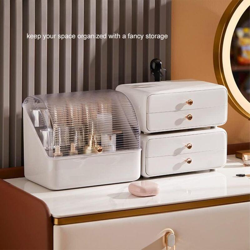 Cosmetics Box Dustproof Desktop Storage