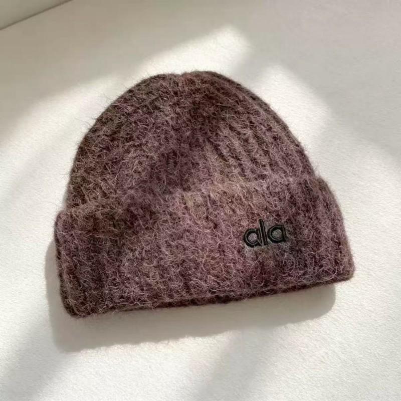 Womens Oversized Knit Beanie Hat Winter Warm Ear Protection Thick Wool Blend Cap Cold Weather