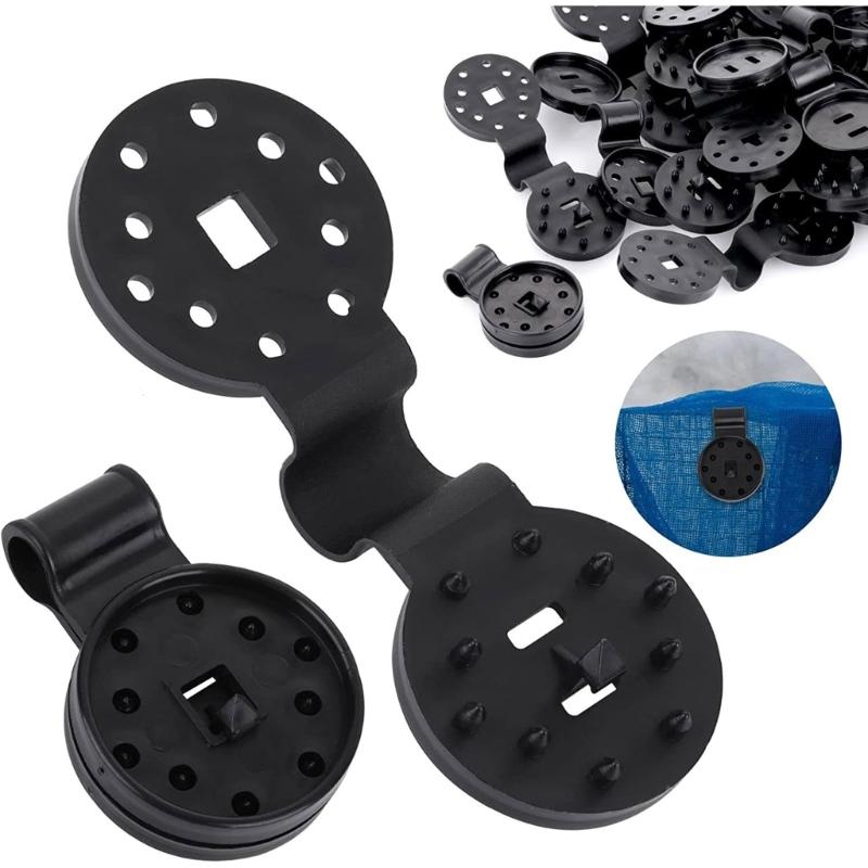 10/20/30 шт. Многоразовые зажимы для затеняющей ткани Сверхпрочные с замком Сильные зажимы для фиксации затеняющей ткани Пластиковые зажимы для кабеля затеняющей ткани