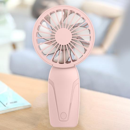 Маленький персональный вентилятор с регулируемой скоростью, сильный воздушный поток, низкий уровень шума, перезаряжаемый через USB, компактный портативный охлаждающий вентилятор